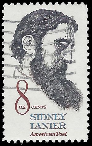 #1446 8c Sidney Lanier 1972 Used