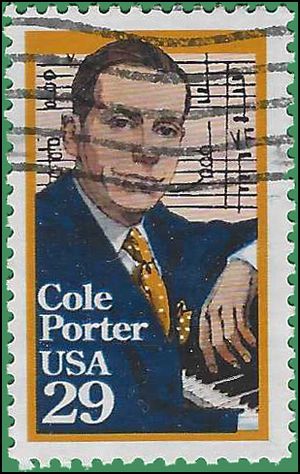 #2550 29c Performing Arts Cole Perter 1991 Used