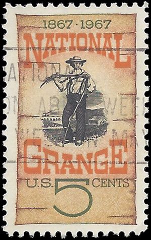 #1323 5c 100th Anniversary National Grange 1967 Used