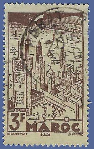 French Morocco #172 1939 Used