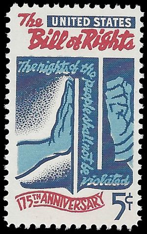#1312 5c 175th Anniversary Bill of Rights 1966 Mint NH