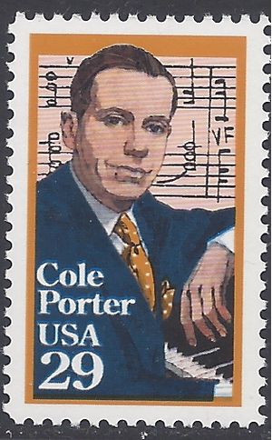 #2550 29c Performing Arts Cole Perter 1991 Mint NH