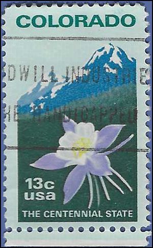 #1711 13c 100th Anniversary Colorado Statehood 1977 Used
