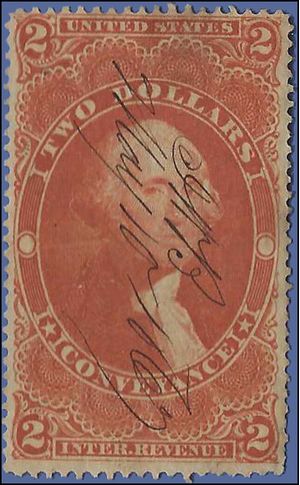 Scott R 81c $2.00 US Internal Revenue - Conveyance 1862-1871 Used