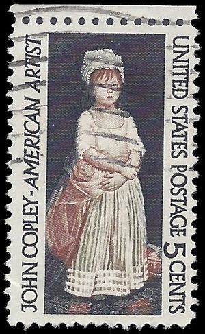 #1273 5c John Singleton Copley 1965 Used
