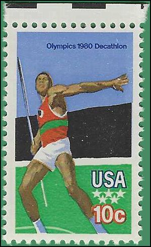 #1790 10c Olympic Games Javelin 1979 Mint NH