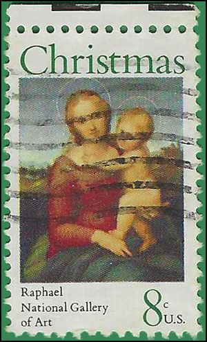 #1507 8c Madonna and Child 1973 Used