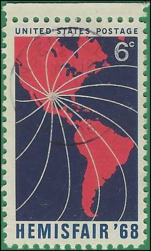 #1340 6c Hemisfair '68 Exhibition 1968 Used