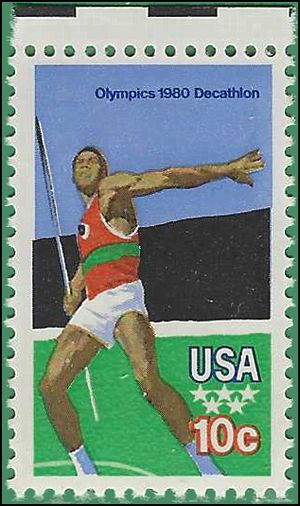#1790 10c Olympic Games Javelin 1979 Mint NH