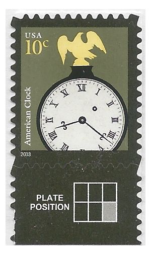 #3757 10c American Clock 2003 Mint NH