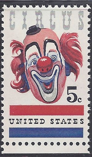 #1309 5c American Circus 1966 Mint NH