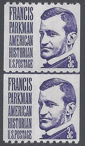 #1297 3c Francis Parkman Joint Line Pair 1975 Mint NH