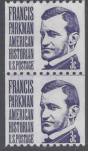 #1297 3c Francis Parkman Joint Line Pair 1975 Mint NH