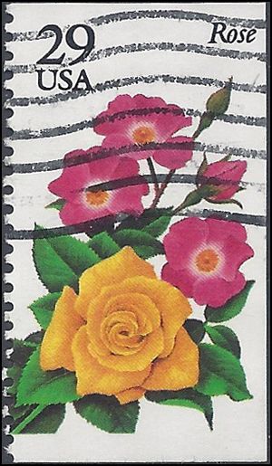 #2833 29c Garden Flowers Zinnia Booklet Single 1994 Used