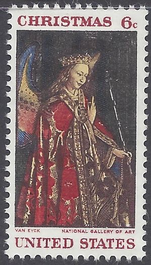 #1363 6c Christmas: Angel Gabriel 1968 Mint NH