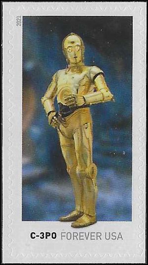 #5579 (55c Forever) Star Wars Droids C-3PO 2021 Mint NH