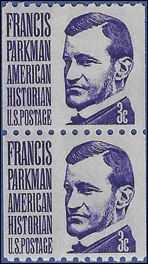 #1297 3c Francis Parkman Coil Pair 1975 Mint NH