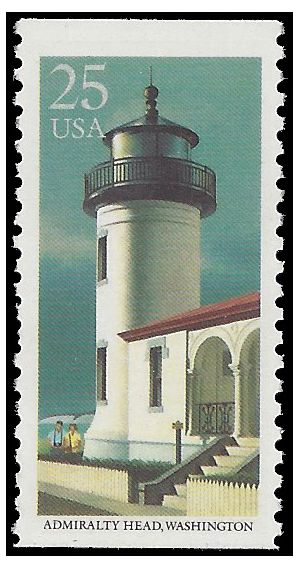#2470 25c Lighthouses Admiralty Head Booklet Single 1990 Mint NH