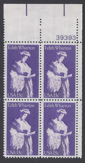 #1832 15c Literary Arts Edith Wharton PB/4 1980 Mint NH [CLONE]