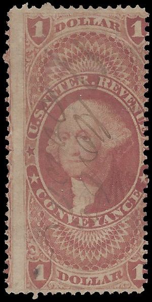 Scott R 66c $1.00 Internal Revenue Conveyance 1862-1871 Used