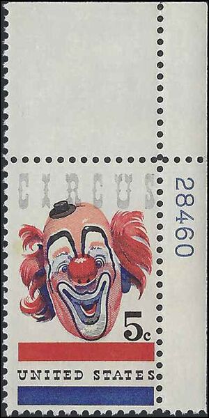 #1309 5c American Circus P# 1966 Mint NH