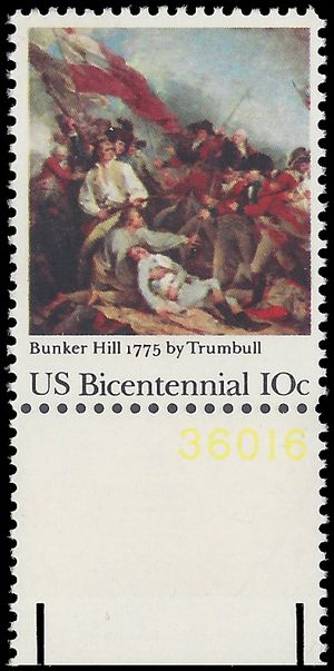 #1564 10c 200th Anniversary Battle of Bunker Hill 1975 Mint NH