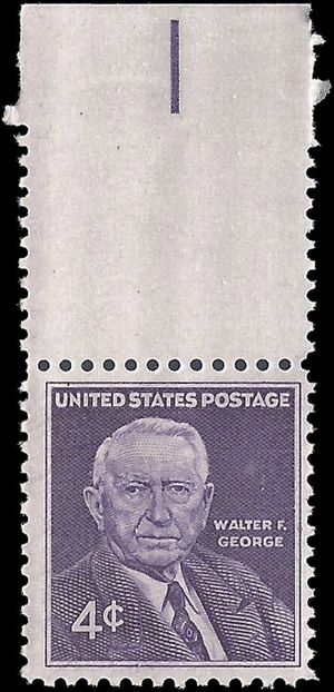 #1170 4c Senator Walter F. George Memorial 1960 Mint NH