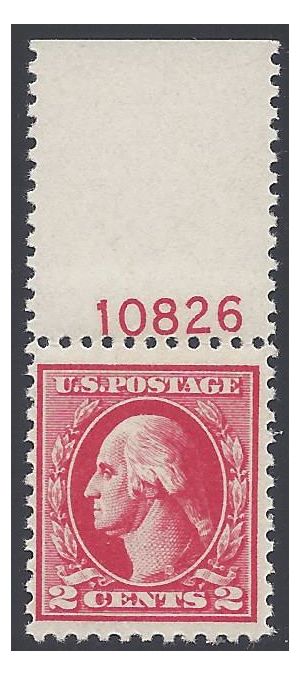 # 526 2c George Washington Plate # Single 1920 Mint NH