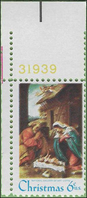 #1414 6c Christmas Nativity 1970 Mint NH