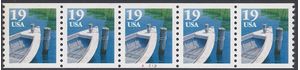 #2529 19c Fishing Boat Ty 1 PNC/5 P#A1212 1991 Mint NH