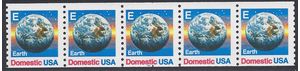 #2279 25c "E" Rate Earth PNC/5 P#1222 1988 Mint NH