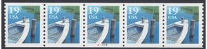 #2529a 19c Fishing Boat Ty II PNC/5 P#A5555 1993 Mint NH