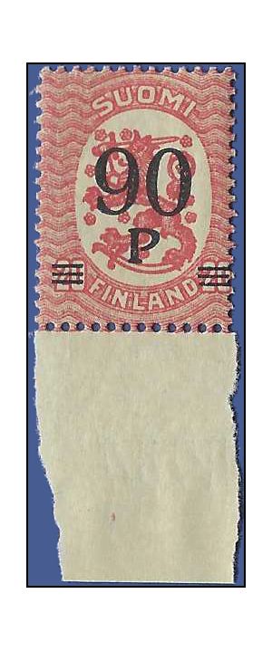 Finland # 125 1921 Mint NH Light Glaze Gum
