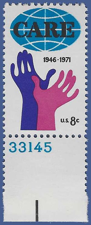 #1439 8c 25th Anniversary of CARE P# 1971 Mint NH