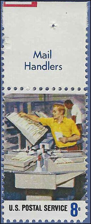 #1493 8c Postal Service Employees Mail Canceling 1973 Mint NH