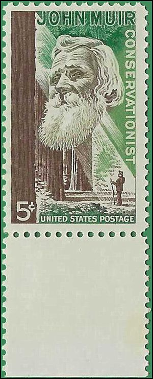 #1245 5c John Muir 1964 Mint NH