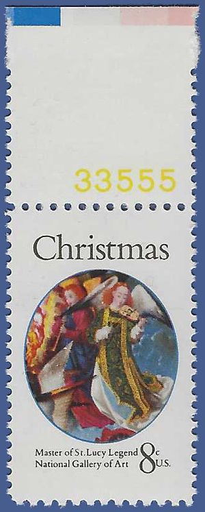 #1471 8c Christmas Angels P# 1972 Mint NH