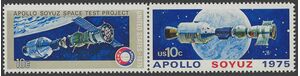 #1569-1570 10c Apollo Soyuz Space Project Pair 1975 Mint NH