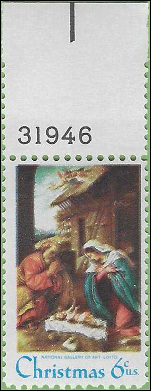 #1414 6c Christmas Nativity 1970 Mint NH