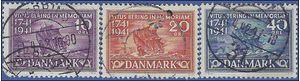 Denmark # 277-279 1940 Used Cpl Set of 3