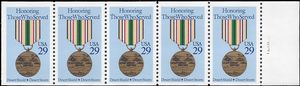 #2552 29c Operation Desert Storm & Shield Never Folded Booklet Strip/5 1991 Mint NH