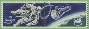 #1331-1332b 5c Accomplishments in Space Pair 1967 Mint NH