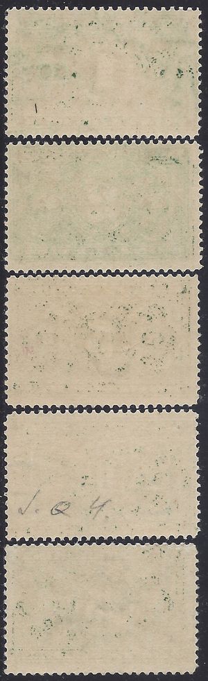 JQ1-JQ5 Parcel Post Complete Set of 5 1913 Mint NH/H