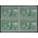 # 323 1c Louisiana Purchase Robert Livingston Horiz Guide Line Block of 4 1904 Mint NH
