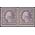 # 493 3c George Washington Coil Pair 1917 Mint H