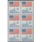 #1623 13c Flag Over Capital Booklet Block/6 11x10.5 1977 Mint NH