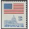 #1623 13c Flag Over Capital Booklet Single 11x10.5 1977 Mint NH