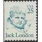 #2182a 25c Great Americans Jack London Booklet Single 1988 Mint NH