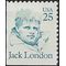 #2182a 25c Great Americans Jack London Booklet Single 1988 Mint NH