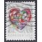 #5036 (49c Forever) Quilled Paper Heart 2016 Used